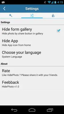 HidePhoto android App screenshot 1